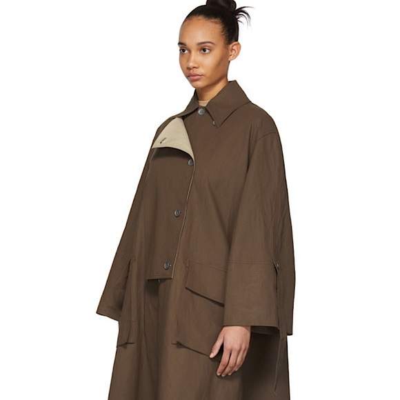 COPY - ACNE STUDIOS Studios Oriole Oversized Linen Trench - Picture 5 of 12
